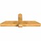 Ekena Millwork Eugene Rough Sawn Timber Gable Bracket, Western Red Cedar, 60"W x 22"H x 6"D x 6"F, 9/12 Pitch GBW060X22X0606EUG00RWR - alternate 4